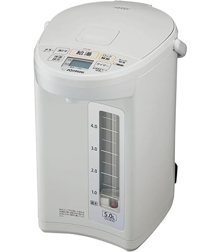 象印 電気ポット Amazon | 象印マホービン 電気ポット 5.0L ホワイトグレー CD